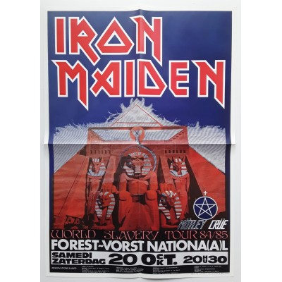 Iron Maiden - 2 LP - Brussels Duel - Red Vinyl + Book + Poster