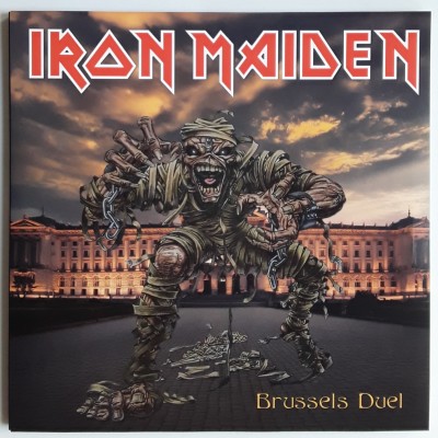 Iron Maiden - 2 LP - Brussels Duel - Gold Vinyl + Book + Poster