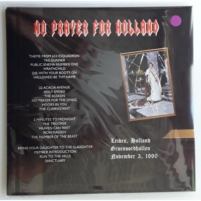 Iron Maiden - 2 LP - No Prayer For Holland - PINK Vinyl + Poster + Booklet