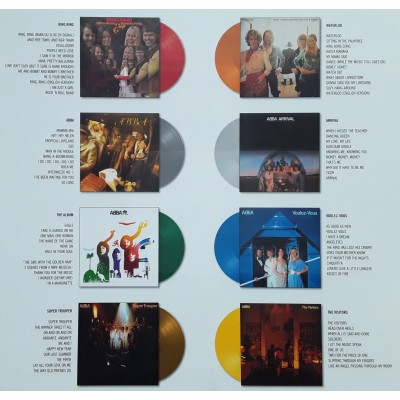 Abba - 8 LP - EU - BOX - The Studio Albums - Color Vinyl - SEALED