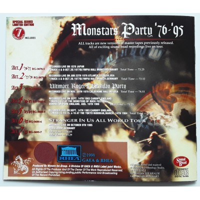 Rainbow - Deep Purple - 7 CD'r - BOX - Monster Party 76-95