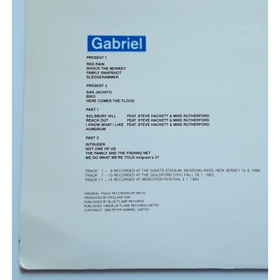 Gabriel, Peter - Genesis - 2 LP - Gabriel
