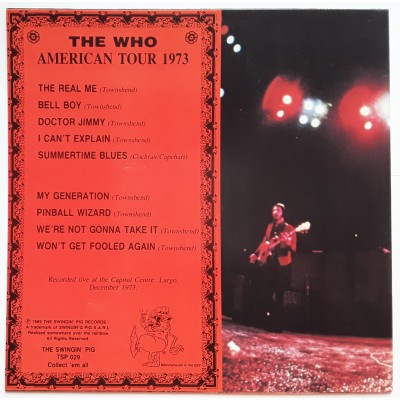 Who, The - LP - American Tour 1973 - Yellow Vinyl