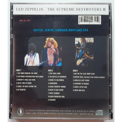 Led Zeppelin - 3 CD - The Supreme Destroyers III - EMPRESS VALLEY