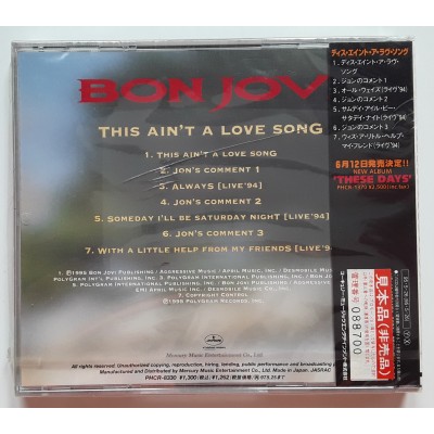 Bon Jovi - CD - JAP - This Ain`t A Love - PROMO - SEALED