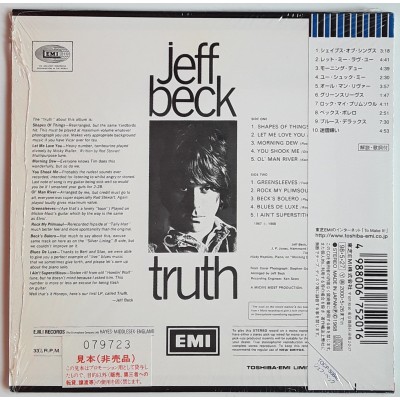 Beck, Jeff - CD - JAP - Truth - SEALED - PROMO