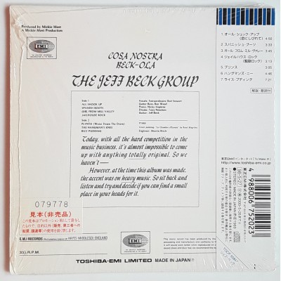 Beck, Jeff - CD - JAP - Beck-Ola - PROMO - SEALED