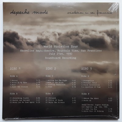 Depeche Mode - 3 LP - Violation In San Francisco - Rosa Vinyl