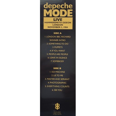 Depeche Mode - LP - Live At The Hammersmith Odeon - SEALED
