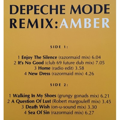 Depeche Mode - LP - Remix: Amber - Orange Vinyl