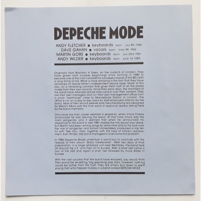 Depeche Mode - LP - Interview - Picture