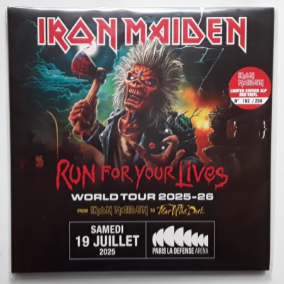 IRON MAIDEN - 3 LP - Run For Your Lives - Red Vinyl - SEALED