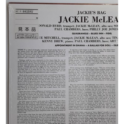 McLean, Jackie - LP - JAP - Jackie's Bag - PROMO - SEALED