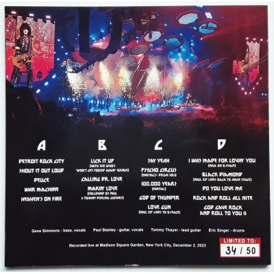 Kiss - 2 LP - Madison Square Garden 2023 - Green Vinyl + Poster