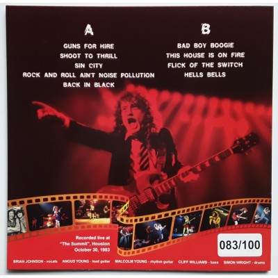 AC/DC - LP - Live At "The Summit" Houston - PICTURE + Poster