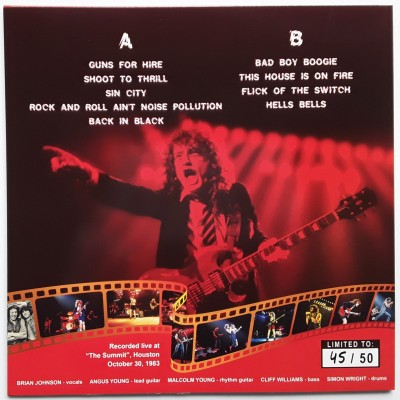 AC/DC - LP - Live At "The Summit" Houston - Grey VINYL + Poster
