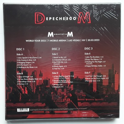 Depeche Mode - 3 LP - BOX - Memento Mori World Tour 2023 - Las Vegas - Blue Vinyl