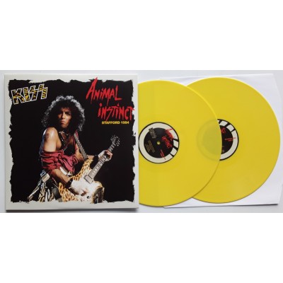 KISS - 2 LP - Animal Instinct - Yellow Vinyl + Poster