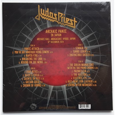 Judas Priest - 2 LP - Archaic Panic In Japan - Red Vinyl - Sealed