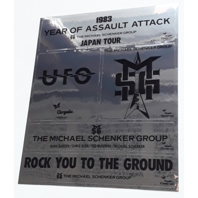M.S.G. - Michael Schenker Group - 2 LP - JAP - Anthology + Stickers - WHITE LABEL PROMO
