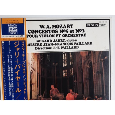 Mozart, Amadeus - LP - JAP - Concertos No.5, No3 Pour Violin Et Orchestre