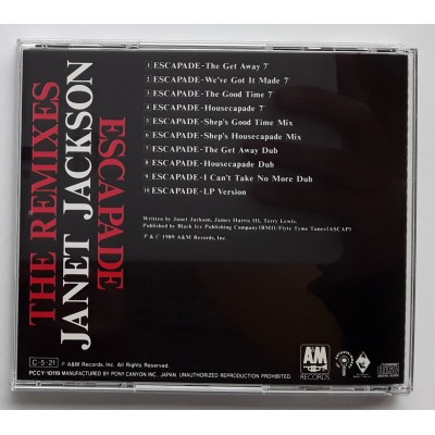 Jackson, Janet - CD - JAP - Escapade The Remixes