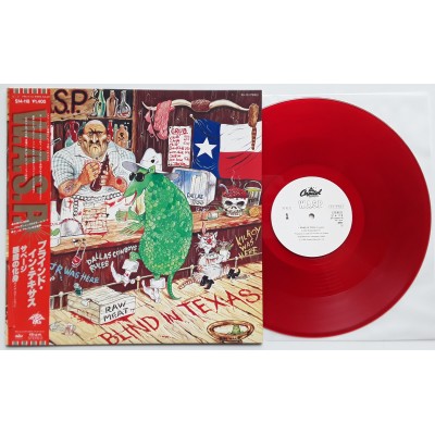 W.A.S.P. - 12" JAP - Blind In Texas - Red Vinyl - WHITE...