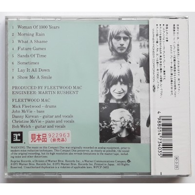 Fleetwood Mac - CD - JAP - Future Games - PROMO - SEALED