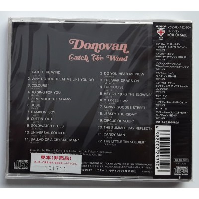 Donovan - CD - JAP - Catch The Wind - PROMO - SEALED