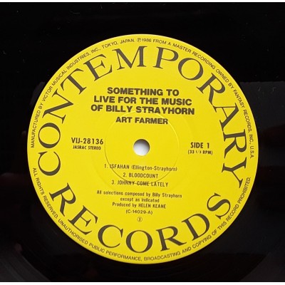 Farmer, Art - LP - JAP - Something To Live For : The Music Of Billy Strayhorn