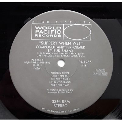 Shank, Bud - LP - JAP - Slippery When Wet - PROMO