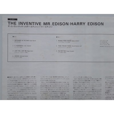 Edison, Harry - LP - JAP - The Inventive Mr. Edison - PROMO