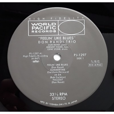 Randi, Don - LP - JAP - Feelin' Like Blues - PROMO