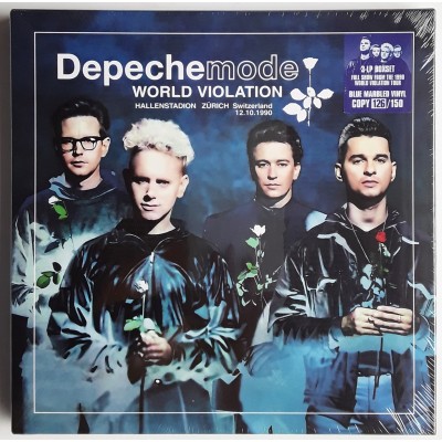Depeche Mode - 3 LP - BOX - Zürich 1990 - Blue Marbled Vinyl