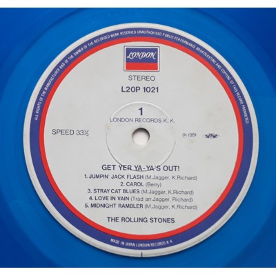 Rolling Stones - LP - JAP - Get Yer Ya - Ya`s Out - BLUE VINYL