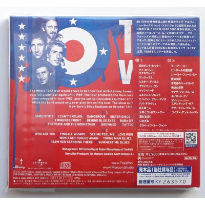 Who, The - 2 CD - JAP - Live At Shea Stadium - PROMO - SEALED