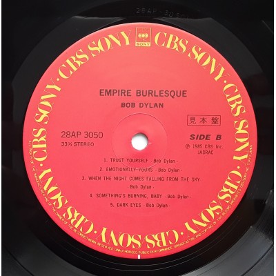 Dylan, Bob - LP - JAP - Empire,Burlesque - PROMO + Sheet