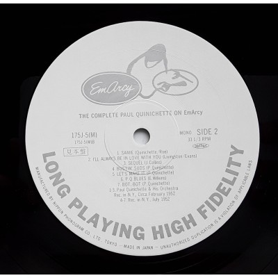 Quinichette, Paul - 2 LP - JAP - The Complete Paul Quinichette On EnArcy - PROMO