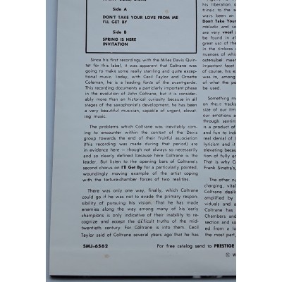 Coltrane, John - LP - JAP - Standard Coltrane