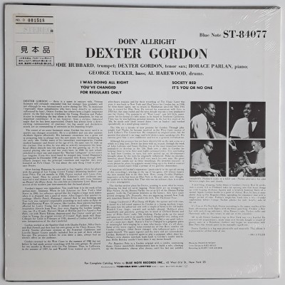 Gordon, Dexter - LP - JAP - Doin' Allright - PROMO - SEALED