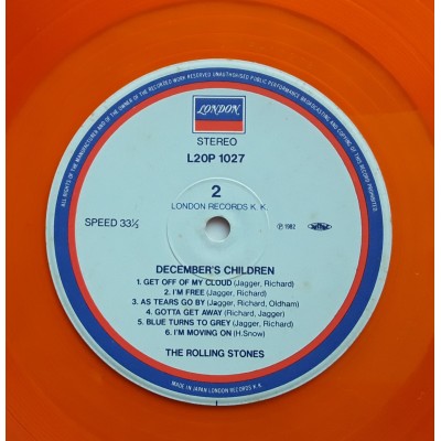 Rolling Stones - LP - JAP - December`s Children - Orange Vinyl