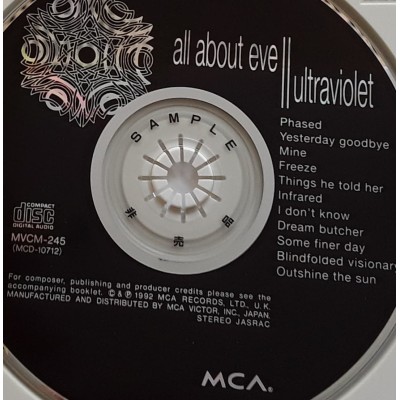 ALl About Ave - CD - JAP - Ultraviolet - PROMO