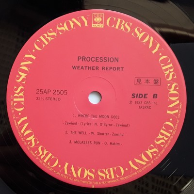 Weather Report - LP - JAP - Procession - PROMO