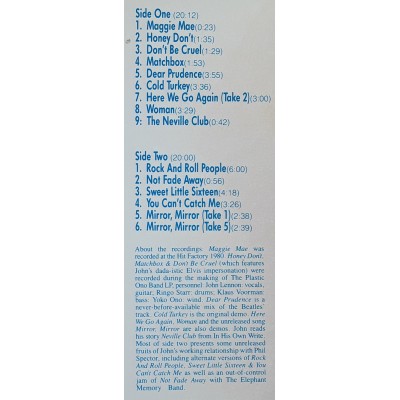 John Lennon - Beatles - LP - The Lost Lennon Tapes Volume Six