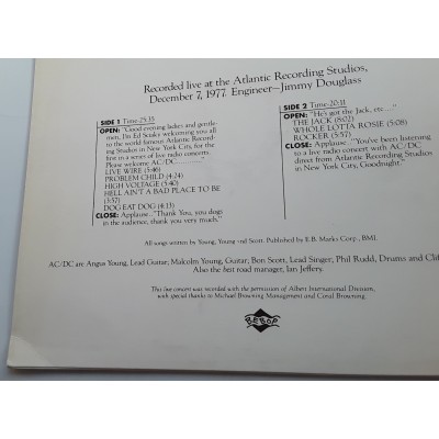 AC/DC - LP - Zack In Concert