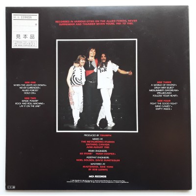 Triumph - 2 LP - JAP - Stages - PROMO