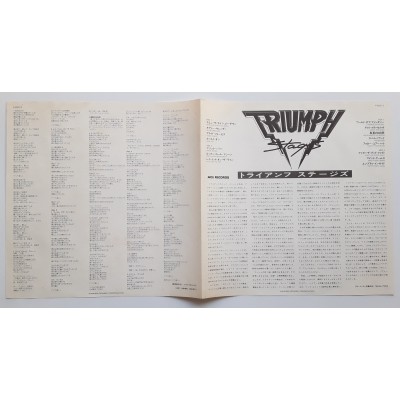 Triumph - 2 LP - JAP - Stages - PROMO
