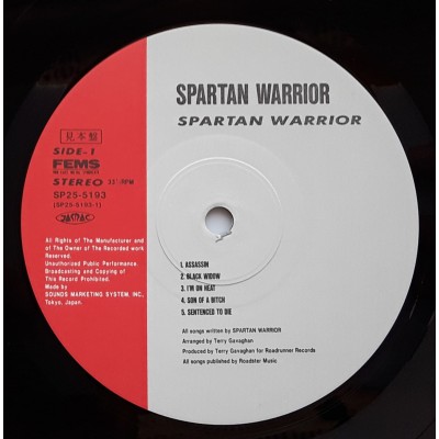Spartan Warrior - LP - JAP - Spartan Warrior - PROMO
