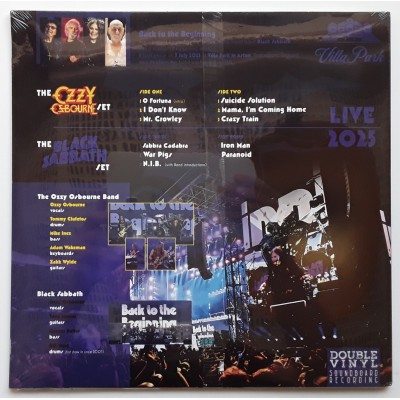 Black Sabbath - 2 LP - Back To The Beginning - Purple Vinyl