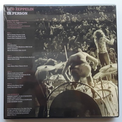 LED ZEPPELIN - 3 LP - BOX - In Person - Color Vinyl